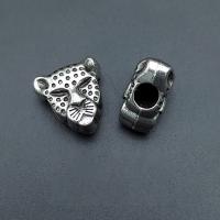 Zinc Alloy Spacer Beads Leopard antique silver color plated vintage & DIY nickel lead & cadmium free Approx Sold By Bag