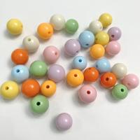 Opaque Acrylic Beads Round DIY Sold By Bag