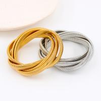 304 Stainless Steel Bracelet plated fashion jewelry & multilayer 8mm Length 5.7 cm Sold By PC