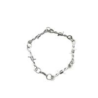 Zinc Alloy Bracelet with 1.97inch extender chain silver color plated fashion jewelry & Unisex nickel lead & cadmium free Length Approx 7.09 Inch Sold By PC