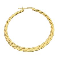 Messing oorringen, gold plated, mode sieraden & voor vrouw, gouden, 27x25x1mm, 6paren/Lot, Verkocht door Lot