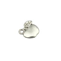 Zinc Alloy Fruit Shape Pendants Apple antique silver color plated DIY nickel lead & cadmium free Approx 0.2mm Sold By PC