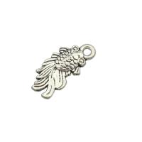 Zinc Alloy Animal Pendants Goldfish antique silver color plated DIY nickel lead & cadmium free Approx 0.2mm Sold By PC