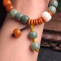 Bodhi Root Bracelet fashion jewelry & Unisex multi-colored Length Approx 7 Inch Sold By PC