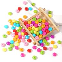 Akril ékszerek gyöngyök, DIY, kevert színek, 10x6mm, Lyuk:Kb 1.8mm, 100PC-k/Bag, Által értékesített Bag