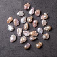 Cultured Baroque Freshwater Pearl Beads, DIY & different styles for choice & no hole, white, 15-25mm, Sold By PC