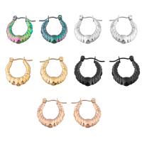 Stainless Steel Lever Terug Earring, 304 roestvrij staal, mode sieraden & voor vrouw, meer kleuren voor de keuze, 22x16mm, Verkocht door pair