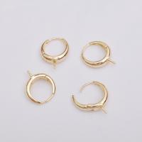 Brass Lever Back Earring Component high quality plated hypo allergic & DIY nickel lead & cadmium free 15mm 0.8mm Sold By Pair