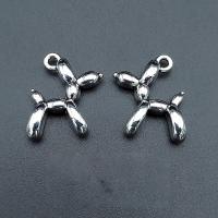 Zinc Alloy Animal Pendants Dog antique silver color plated vintage & DIY nickel lead & cadmium free Approx Sold By Bag