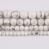 Turkos pärlor, magnesit, Rund, polerad, DIY & olika storlek för val, Såld Per Ca 37 cm Strand