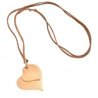 PU Leather Cord Necklace with Zinc Alloy gold color plated fashion jewelry & for woman Length 13-28 cm Sold By PC