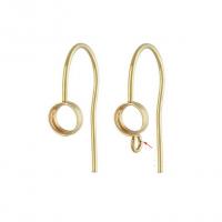 Gold Filled Jewelry 14K gold-filled DIY 0.76mm 4mm Sold By Pair