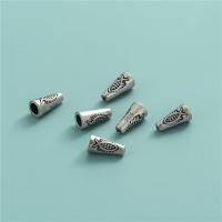 925 Sterling Sølv Mellemled Perler, Vintage & du kan DIY, 4.80x9.20mm, Hole:Ca. 1mm, Solgt af PC