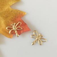 Gold Filled Pendant Dragonfly 14K gold-filled & DIY nickel lead & cadmium free Approx 0.9mm Sold By PC