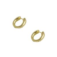 Brass Huggie Hoop Earring Donut gold color plated fashion jewelry & for woman nickel lead & cadmium free 20mm Sold By Pair