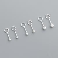 925 Sterling Silver Earring Drop, 925 Sterling Zilver, gepolijst, DIY & verschillende grootte voor keus, zilver, Verkocht door pair