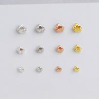 925 Sterling Silver Spacer Bead irregular plated DIY Sold By PC