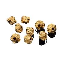 Gold-teli Távtartó gyöngy, 14 Ezer aranytöltött, DIY, 8x6.80mm, Lyuk:Kb 1.5mm, Által értékesített PC