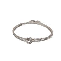 Zinc Alloy Bangle Moon and Star plated fashion jewelry & for woman & with rhinestone nickel lead & cadmium free Sold By PC