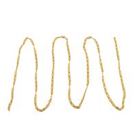 Brass Διακοσμητικά Αλυσίδα, Ορείχαλκος, DIY, αρχικό χρώμα, νικέλιο, μόλυβδο και κάδμιο ελεύθεροι, 2x1mm, Sold Με m
