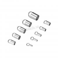 925 Sterling Silver Cord Tips plated DIY Sold By Lot