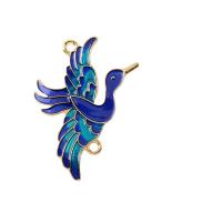 Zinc Alloy Hair Accessories DIY Findings Bird 18K gold plated enamel Sold By PC