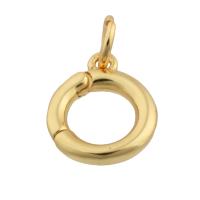 Brass Snap Clasp Donut gold color plated fashion jewelry & DIY nickel lead & cadmium free Sold By PC