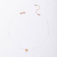 Zinc Alloy Jewelry Necklace Fishing Line with Zinc Alloy with 6cm extender chain gold color plated fashion jewelry & for woman two different colored Length 39 cm Sold By PC