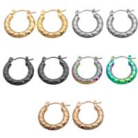 Stainless Steel Lever Terug Earring, 304 roestvrij staal, mode sieraden & voor vrouw, meer kleuren voor de keuze, 22x20mm, Verkocht door pair