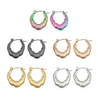 Stainless Steel Lever Terug Earring, 304 roestvrij staal, mode sieraden & voor vrouw, meer kleuren voor de keuze, 22x17mm, Verkocht door pair