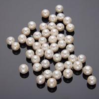 Grânulos de pérolas  cultivadas de água doce de forma redomda., Pérolas de água doce, Roda, DIY, branco, 8.3-9.3mm, vendido por PC