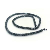 Non-magnetska hematita perle, Hematit, Križ, uglađen, možete DIY & različite veličine za izbor, crn, Prodano Per Približno 40 cm Strand