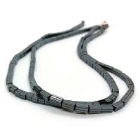 Non Magnetic Hematite Beads Rectangle polished DIY black Sold Per Approx 40 cm Strand