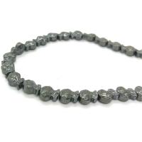 Nicht-magnetische Hämatit Perlen, Geldsack, poliert, DIY, schwarz, 7x9mm, verkauft per ca. 40 cm Strang