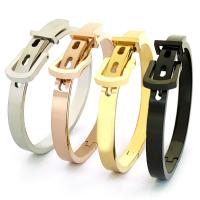 304 Stainless Steel Bangle Vacuum Plating fashion jewelry & for woman 6mm Inner Approx 60mm Sold By PC