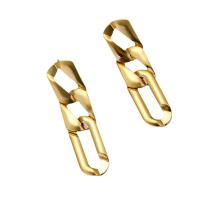 Iron Earring gold color plated & for woman 12-75mm Sold By Pair