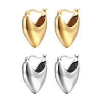 Stainless Steel Lever Terug Earring, 304 roestvrij staal, mode sieraden & voor vrouw, meer kleuren voor de keuze, nikkel, lood en cadmium vrij, 20x20x8mm, Verkocht door pair