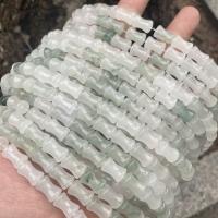 Natural Jade Beads Ice Jade polished DIY light green Approx Sold By Strand