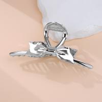 Hair Claw Clips Zinc Alloy silver color plated fashion jewelry & for woman nickel lead & cadmium free Sold By PC