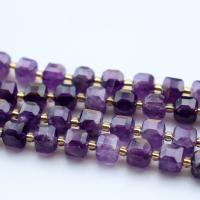 Mixed Gemstone Beads, Natural Stone, Square, polished, DIY & different materials for choice & faceted, more colors for choice, 8x8mm, Approx 43PCs/Strand, Sold By Strand
