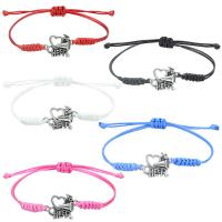 Fashion Bracelet & Bangle Jewelry Knot Cord with Zinc Alloy handmade Unisex & adjustable Length Approx 6-26 cm Sold By PC