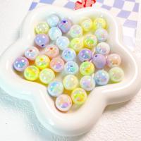 Plated Acrylic Beads Round DIY & luminated 16mm Sold By Bag