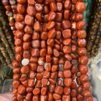 Jaspis Brekzien Perlen, Roter Jaspis, Klumpen, poliert, DIY, rot, 8x10mm, ca. 40PCs/Strang, verkauft von Strang
