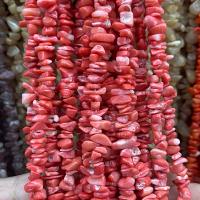 Natural Coral Beads Nuggets polished DIY pink Sold Per Approx 80 cm Strand