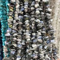 Koraliki z kameniem szlachetnym, Jaspis zebra, Bryłki, obyty, DIY, mieszane kolory, 5x8mm, sprzedawane na około 80 cm Strand