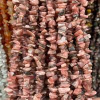 Rhodonite Pärlor, Nuggets, polerad, DIY, rosa, 5x8mm, Såld Per Ca 80 cm Strand
