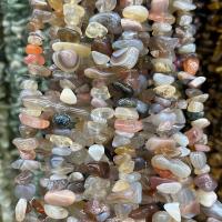Naturliga Botswana Agate Pärlor, Nuggets, polerad, DIY, blandade färger, 5x8mm, Såld Per Ca 80 cm Strand