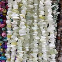 Perles en jade, jade de nouvelle montagne, pepite, poli, DIY, vert clair, 5x8mm, Vendu par Environ 80 cm brin