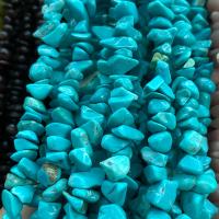 Turquoise Kralen, Natuurlijke Turquoise, Nuggets, gepolijst, DIY, blauw, 5x8mm, Per verkocht Ca 80 cm Strand