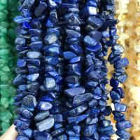 Lapis Lazuli Beads, Nuggets, gepolijst, DIY, blauw, 5x8mm, Per verkocht Ca 80 cm Strand